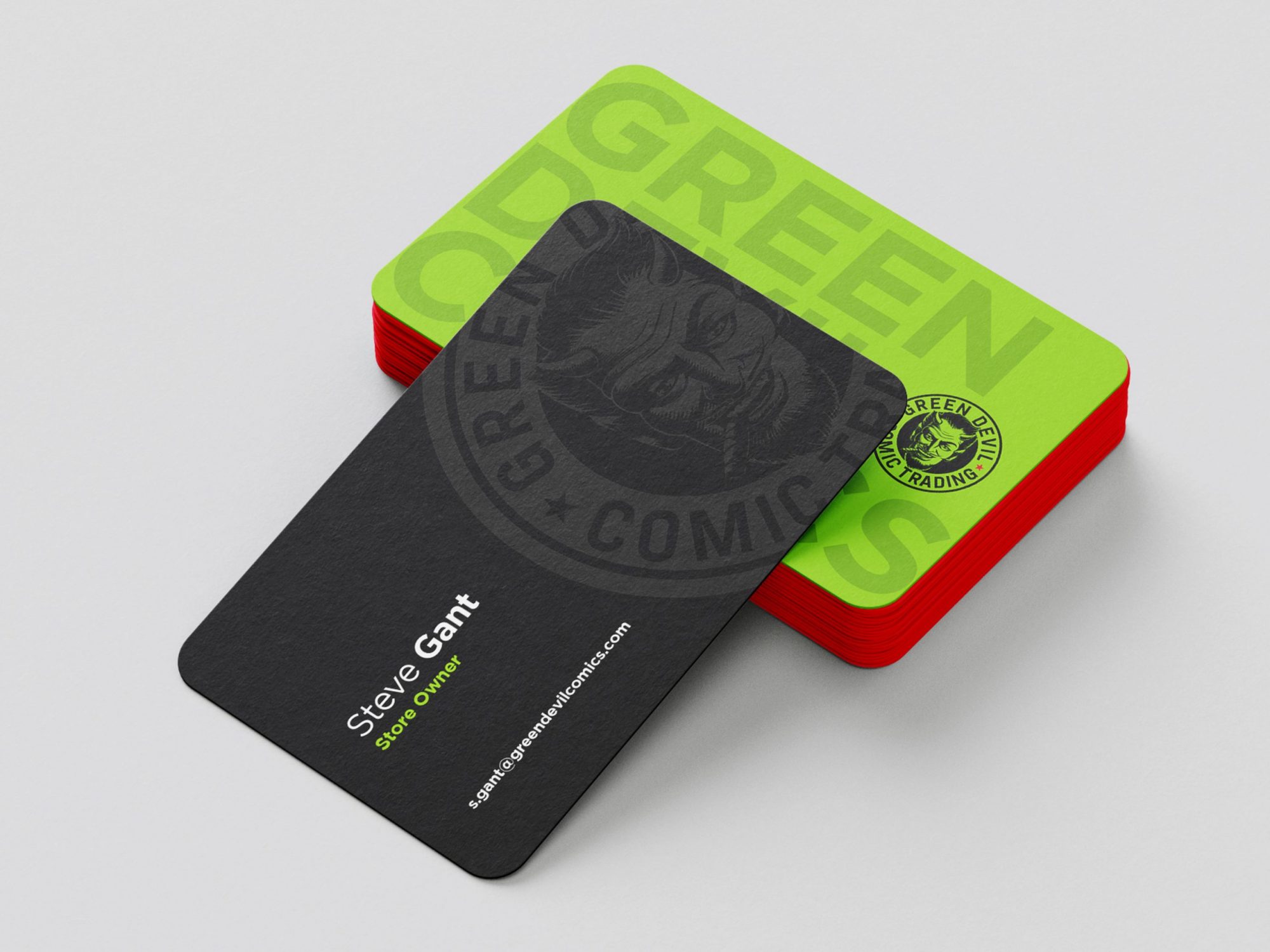 Green Devil Comics Branding